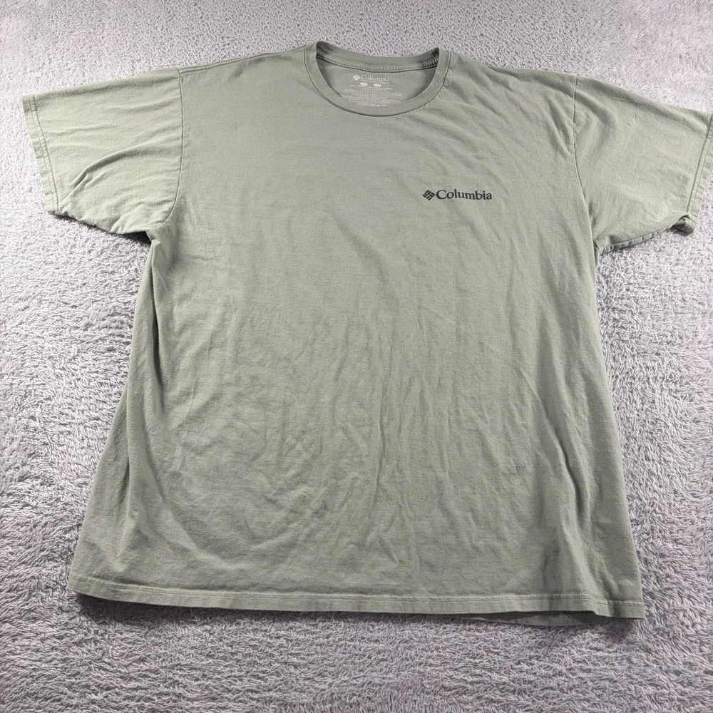 Columbia T Shirt Bundle Lot of 2 Mens 2x XXL Green Black Back Graphic Outdoors - Picture 5 of 13